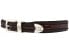 Brighton 170064 Mens Porto Fino Leather Taper Belt Black/Chocolate Size 30