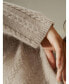 Фото #3 товара Women's Semi-Sheer Cable-knit Sweater