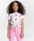 Фото #1 товара Girls Hello Kitty Printed T-Shirt, Created for Macy's