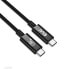 Фото #2 товара Кабель USB4 Gen2x2 Type-C Bi-Directional Club 3D 4K60Hz - Данные 20Gbps - PD 240W EPR M/M 2 м - Черный