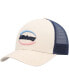 ფოტო #2 პროდუქტის Men's Cream, Navy Walled Trucker Adjustable Snapback Hat