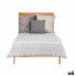 Reversible Bedspread 180 x 260 cm Ethnic White Grey (6 Units)