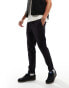 Brave Soul elasticated waist chino trousers in navy