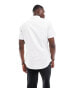 ASOS DESIGN easy iron slim shirt with cutaway collar in white