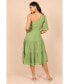 Фото #2 товара Women's Milla One Shoulder Tiered Midi Dress