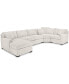 Фото #2 товара Radley 4-Pc. Fabric Chaise Sectional Sofa with Wedge Piece, Created for Macy's