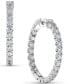 ფოტო #1 პროდუქტის Diamond Inside-Out Hoop Earrings (3 ct. t.w.) in 14k White Gold