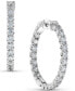 Diamond Inside-Out Hoop Earrings (3 ct. t.w.) in 14k White Gold