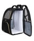 Soft Sided Multi-Entry Collapsible Travel Pet Carrier Backpack With Removable Lining