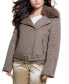 Фото #3 товара Women's Nancy Faux Fur-Trim-Collar Long-Sleeve Jacket