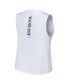 Фото #2 товара Women's White Chicago White Sox Lace-Up Tank Top