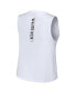 ფოტო #2 პროდუქტის Women's White Chicago White Sox Lace-Up Tank Top