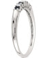 Фото #2 товара Кольцо Macy's Black & White Diamond Anniversary Band