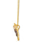 ფოტო #2 პროდუქტის Chocolate Ombré Diamond Horse Adjustable 20" Pendant Necklace (1/2 ct. t.w.) in 14k Gold