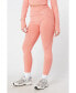 ფოტო #1 პროდუქტის Women's Seamless Marl Laser cut Leggings