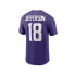 Men's Justin Jefferson Purple Minnesota Vikings Name and Number T-shirt