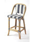 Фото #1 товара Lila Stripe Rattan Bar Stool