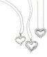 Macy's diamond Swirl Heart Pendant Necklace (1/2 ct. t.w.) in Sterling Silver, 14k Gold-Plated Sterling Silver, or 14k Rose Gold-Plated Sterling Silver