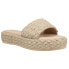 Фото #2 товара BEACH by Matisse Caspia Platform Espadrille Slide Womens Beige Casual Sandals C