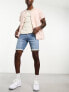 Фото #4 товара Only & Sons denim shorts in mid blue