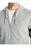 LCWAIKIKI Classic Kapüşonlu Uzun Kollu Erkek Fermuarlı Sweatshirt Sweatshirt