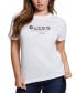 ფოტო #1 პროდუქტის Women's Studded-Logo Crewneck T-Shirt