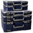 raaco CarryLite 80 - Tool box - Polycarbonate (PC),Polypropylene - Blue,Transparent - 13 kg - Hinge - 413 mm