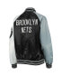 Фото #4 товара Women's Black, Gray Brooklyn Nets The Prospect Raglan Full-Snap Jacket