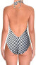 Фото #2 товара Polo Ralph Lauren Womens 236131 Belted Halter One-Piece Swimsuit Size L