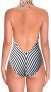 Polo Ralph Lauren Womens 236131 Belted Halter One-Piece Swimsuit Size L