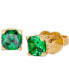 ფოტო #1 პროდუქტის Little Luxuries Pavé & Crystal Square Stud Earrings