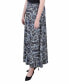 ფოტო #2 პროდუქტის Petite Ring Faux Belt A Line Maxi Skirt