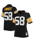 ფოტო #1 პროდუქტის Women's Jack Lambert Black Pittsburgh Steelers Legacy Replica Player Jersey