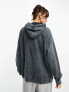 Фото #3 товара 4th & reckless Fourth acid wash hoodie in navy
