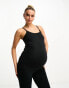 Threadbare Maternity 2 pack nursing cami vest top in black and white