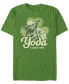 Фото #1 товара Men's Yoda Lucky Retro Short Sleeve Crew T-shirt
