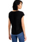 Фото #2 товара Women's Seamed V-Neck Top, Created For Macy's