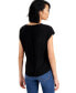 ფოტო #2 პროდუქტის Women's Seamed V-Neck Top, Created For Macy's