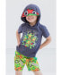 Boys Leonardo Michelangelo Raphael T-Shirt and Mesh Shorts Outfit Set Toddler to Big Kid