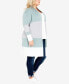 Фото #6 товара Plus Size Keelyn Colorblock Cardigan Sweater