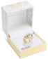 ფოტო #3 პროდუქტის Gold-Tone Cubic Zirconia Double Band Ring, Created for Macy's