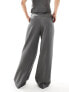 Фото #3 товара COLLUSION tailored dad trousers in grey marl co-ord