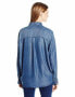 William Rast Women's Aster Chambray Denim Shirt Blouse Blue L