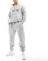 New Balance Iconic collegiate fleece jogger in grey