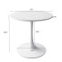 32" Modern Round Dining Table With Printed Marble Tabletop