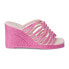 Фото #1 товара COCONUTS by Matisse Laney Wedge Womens Pink Casual Sandals LANEY-866