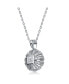 Фото #2 товара Sterling Silver White Gold Plated Clear Cubic Zirconia Glowing Pendant