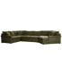 Фото #4 товара Wrenley 170" 3-Pc. Fabric Sectional Full Sleeper Cuddler Chaise Sofa, Created for Macy's