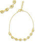 ფოტო #1 პროდუქტის Cubic Zirconia Mariner Link Chain Bracelet in 14k Gold-Plated Sterling Silver