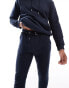 DTT overhead hoodie & jogger tracksuit set in dark navy Синий, M - 97 CM - фото #4